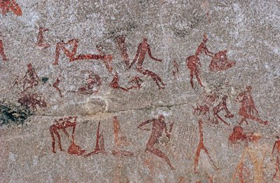 Cave Painting of Bushmen, South Africa by Unknown